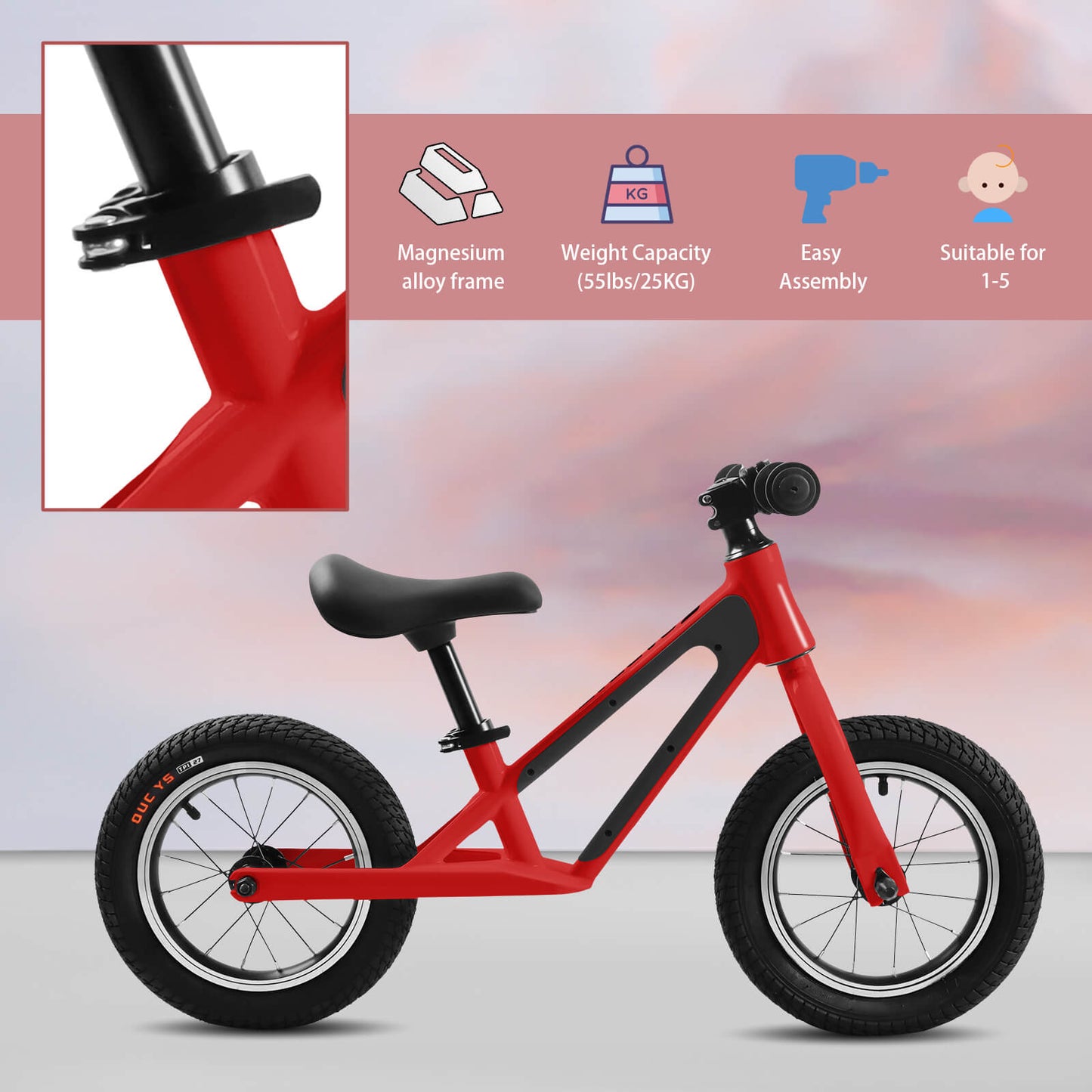 ECARPAT 12" Balancing Bike (Non-Electric)
