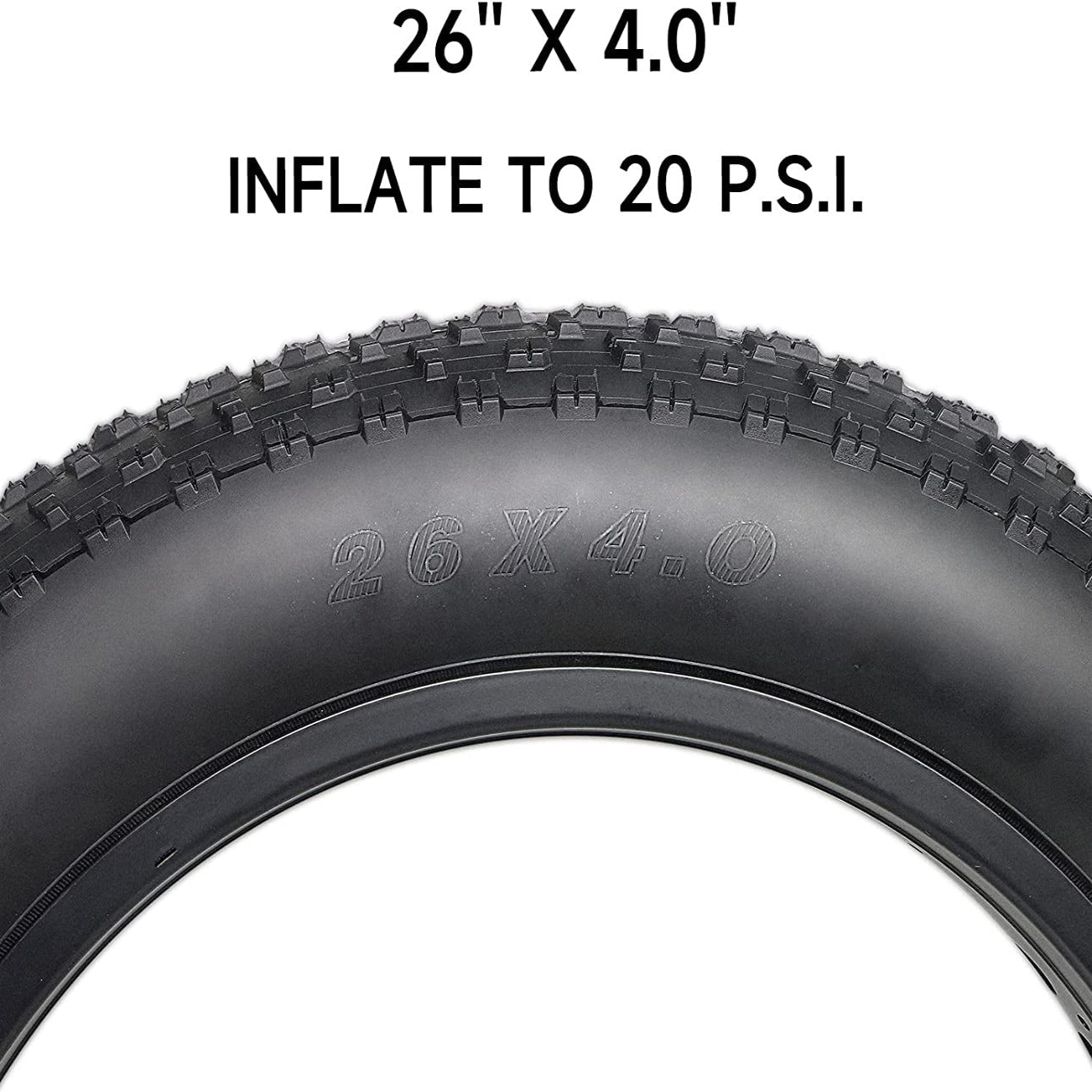 Raider 20/26x4.0 Fat Bike Tire (With Tube)
