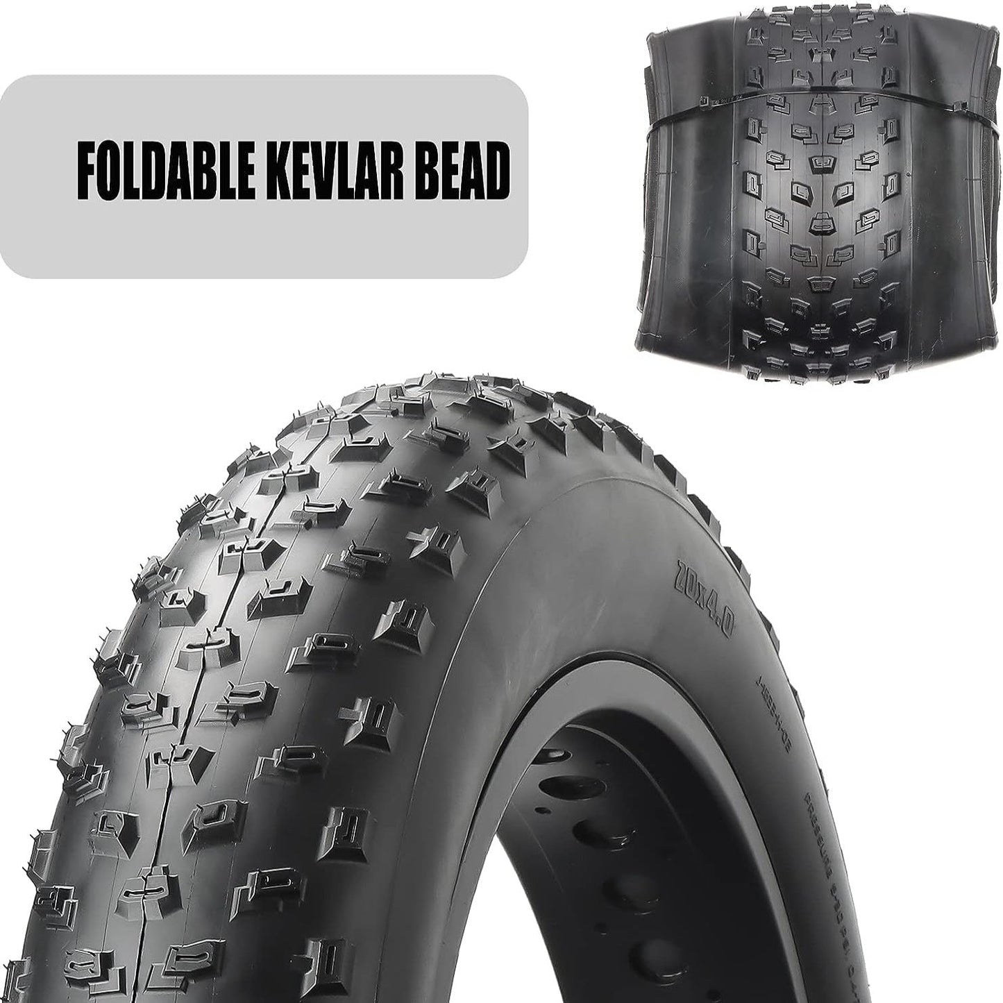 Tumble Kevlar 20x4 Fat Bike Tire