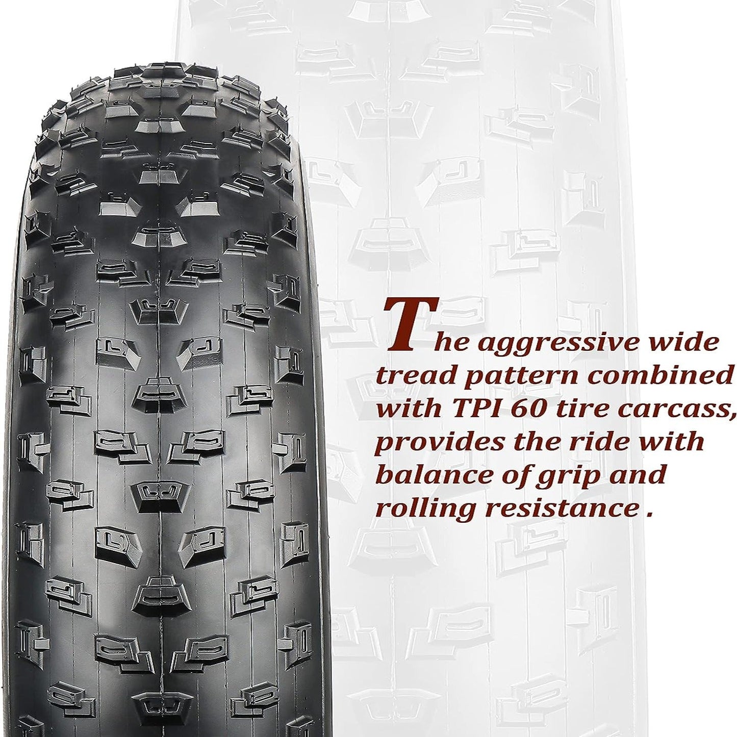 Tumble Kevlar 20x4 Fat Bike Tire