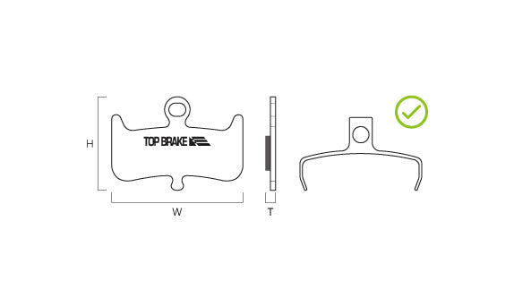 Top Brake - BD16-GE Graphene Brake Pads (GraphEx Series) Hayes Dominion A4