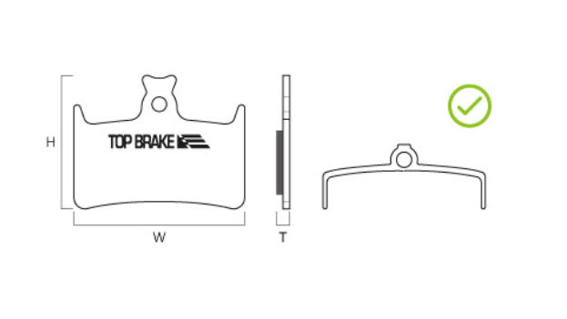 Top Brake - BD17-GE Graphene Brake Pads (GraphEx Series) Hope E4