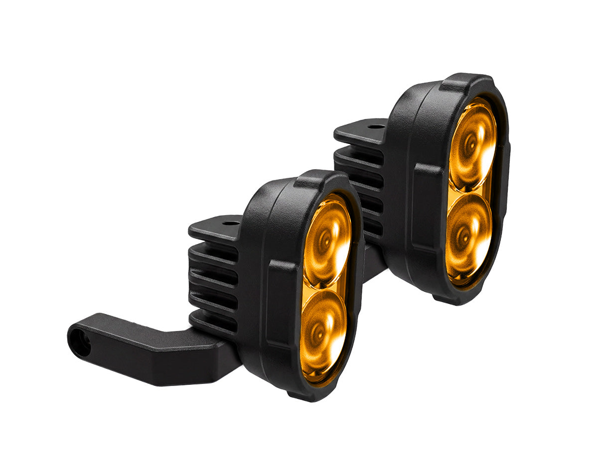 Denali DL2 Fender-Mounted Motorcycle Driving Light Kit