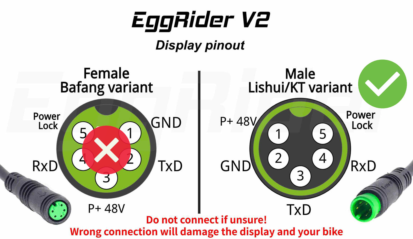 EggRider V2 Display - KT/Lishui Edition