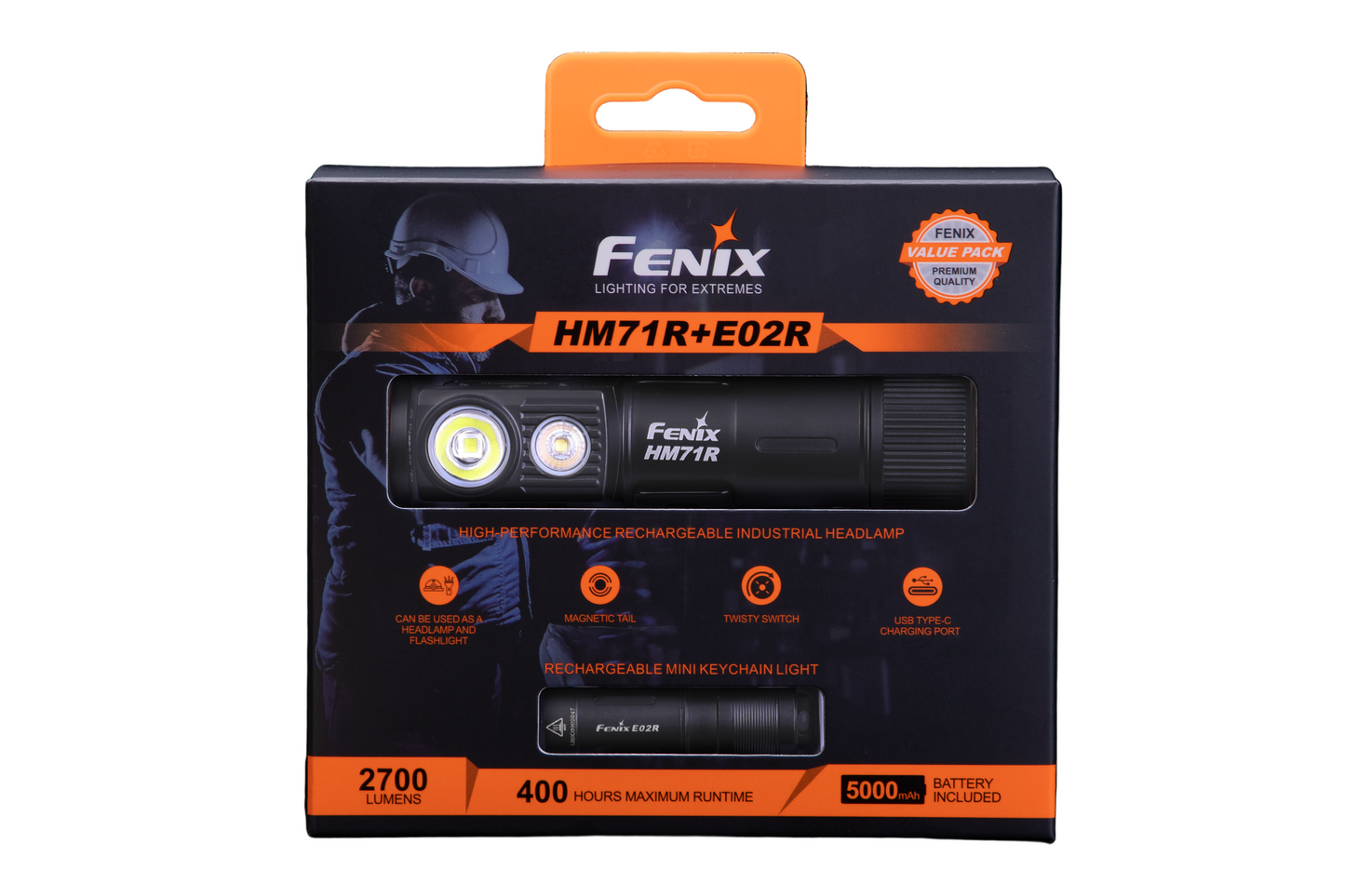 Fenix HM71R Rechargeable Industrial LED Headlamp