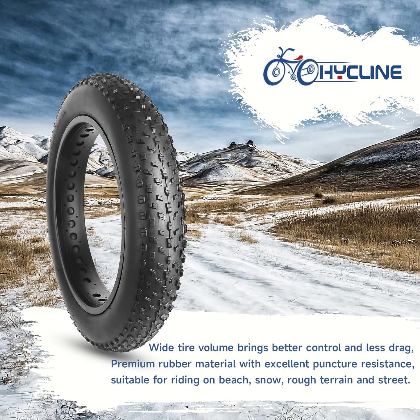 Raider 20/26x4.0 Fat Bike Tire (1-Pair)