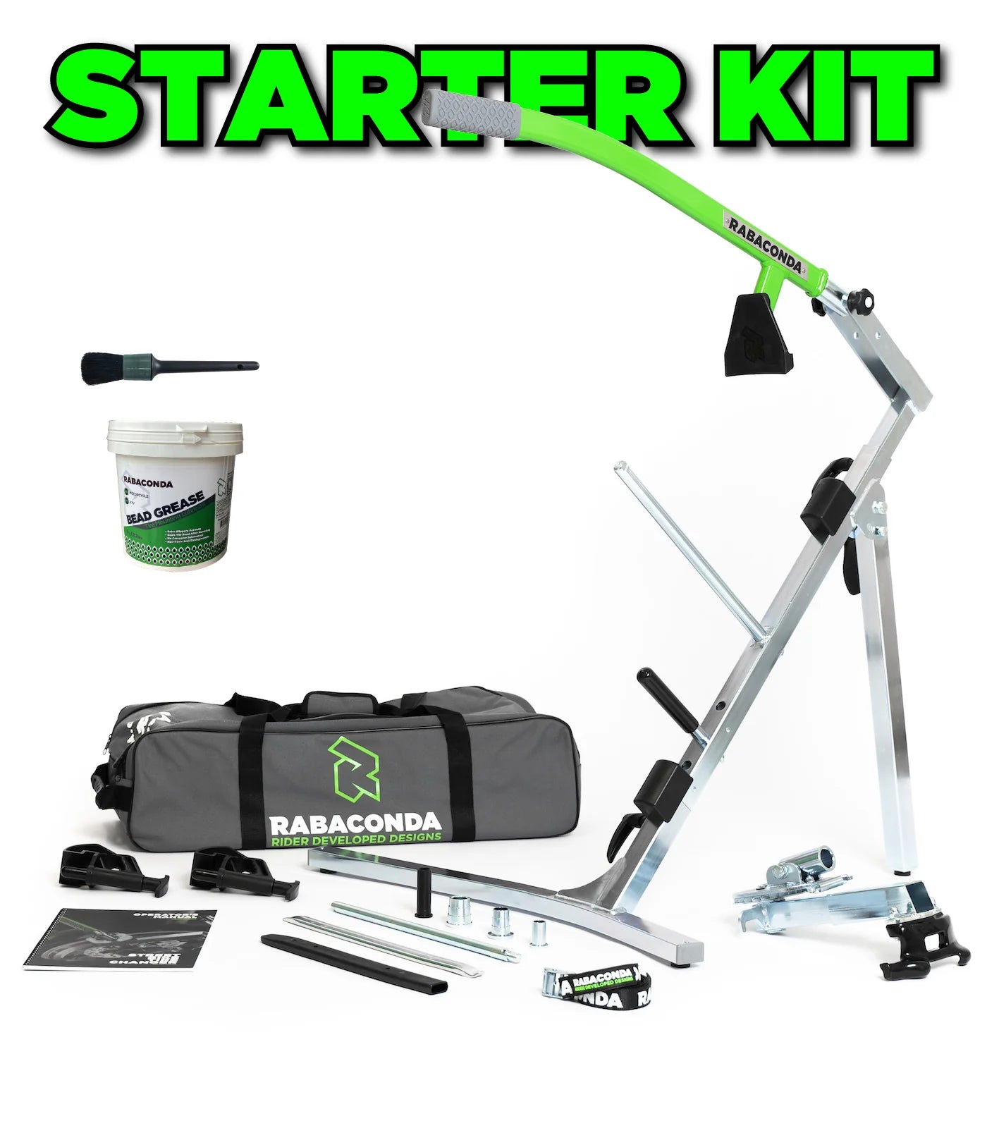Rabaconda STARTER Kit - Street Bike Tire Changer