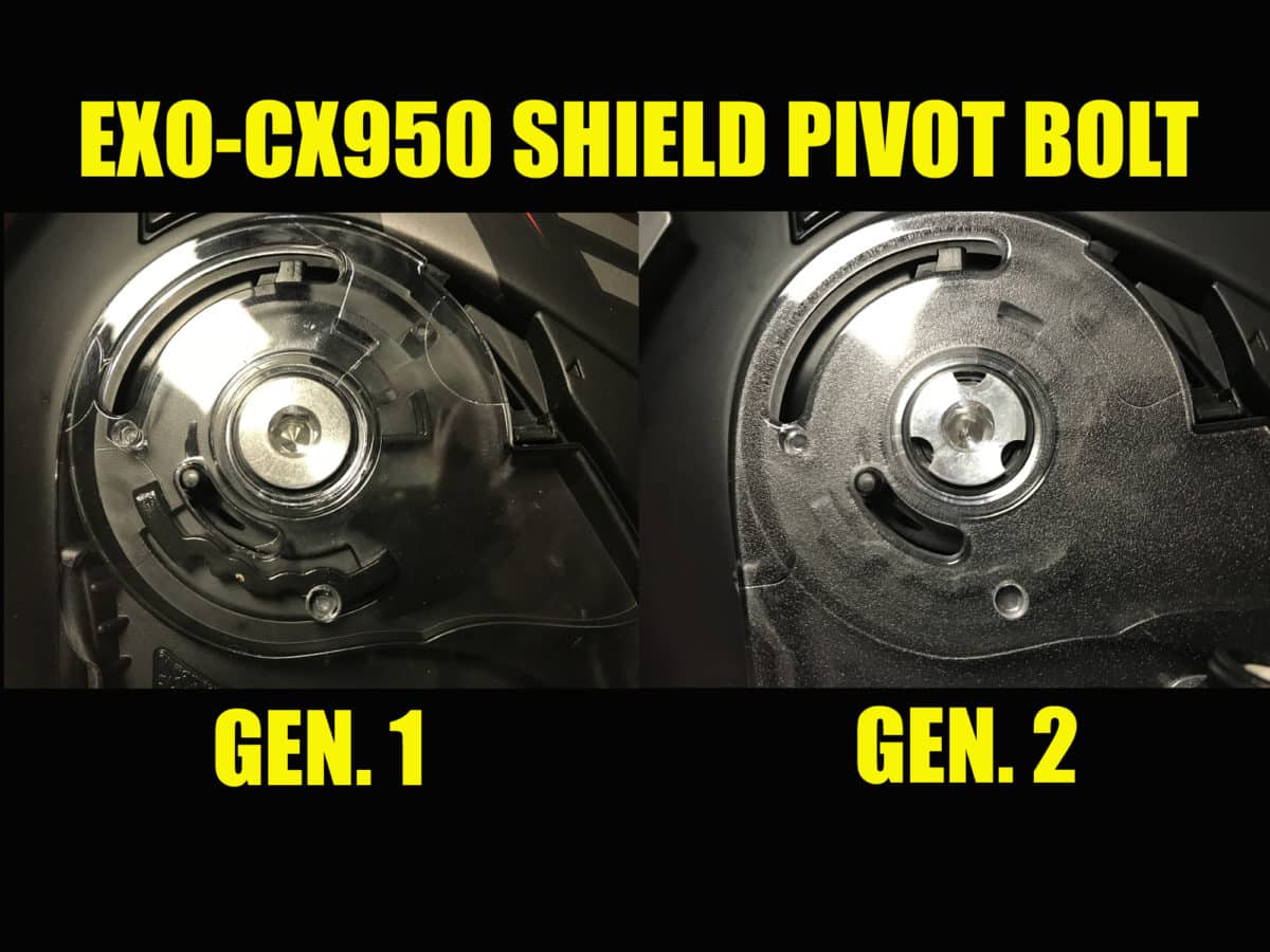 CX950 Visor Screws