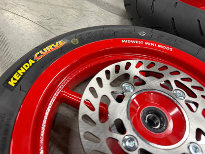 Midwest 12in Supermoto Wheelset for Tuttio / Yozma / EM5 w/ Kenda Kurve Tires