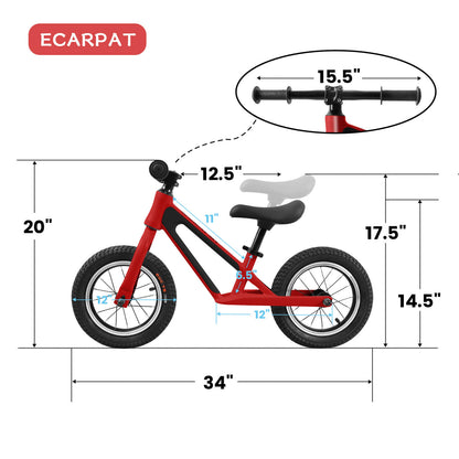 ECARPAT 12" Balancing Bike (Non-Electric)