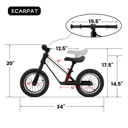 ECARPAT 12" Balancing Bike (Non-Electric)
