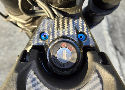 EMoto-X Talaria Real Carbon Fiber Ignition Switch Cover Talaria Sting, MX5, MX4, MX3, L1E