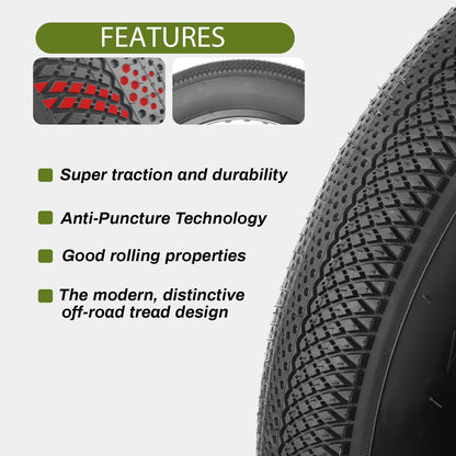 HyperPave 20/24/26x4.0 Fat Bike Tire