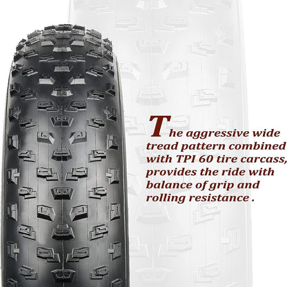 Tumble Kevlar 20x4 Fat Bike Tire