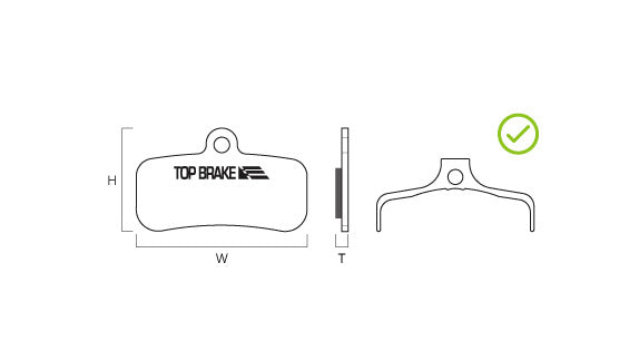 Top Brake - Ceramic Brake Pads (Performance Version)
