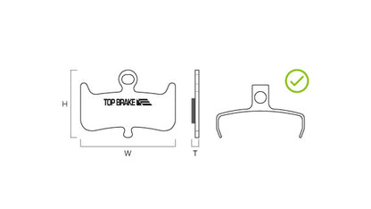 Top Brake - BD16-GE Graphene Brake Pads (GraphEx Series) Hayes Dominion A4