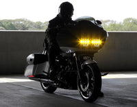 Denali D14 Destroyer LED Motorcycle Headlight - Universal Fit 6.75" Round