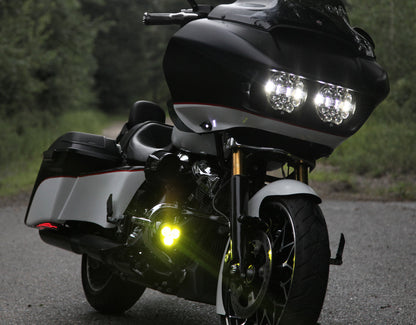 Denali D14 Destroyer LED Motorcycle Headlight - Universal Fit 6.75" Round