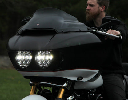 Denali D14 Destroyer LED Motorcycle Headlight Upgrade Kit for Harley-Davidson Road Glide, '15-'23