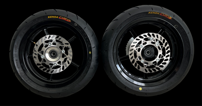 Midwest 12in Supermoto Wheelset for Tuttio / Yozma / EM5 w/ Kenda Kurve Tires