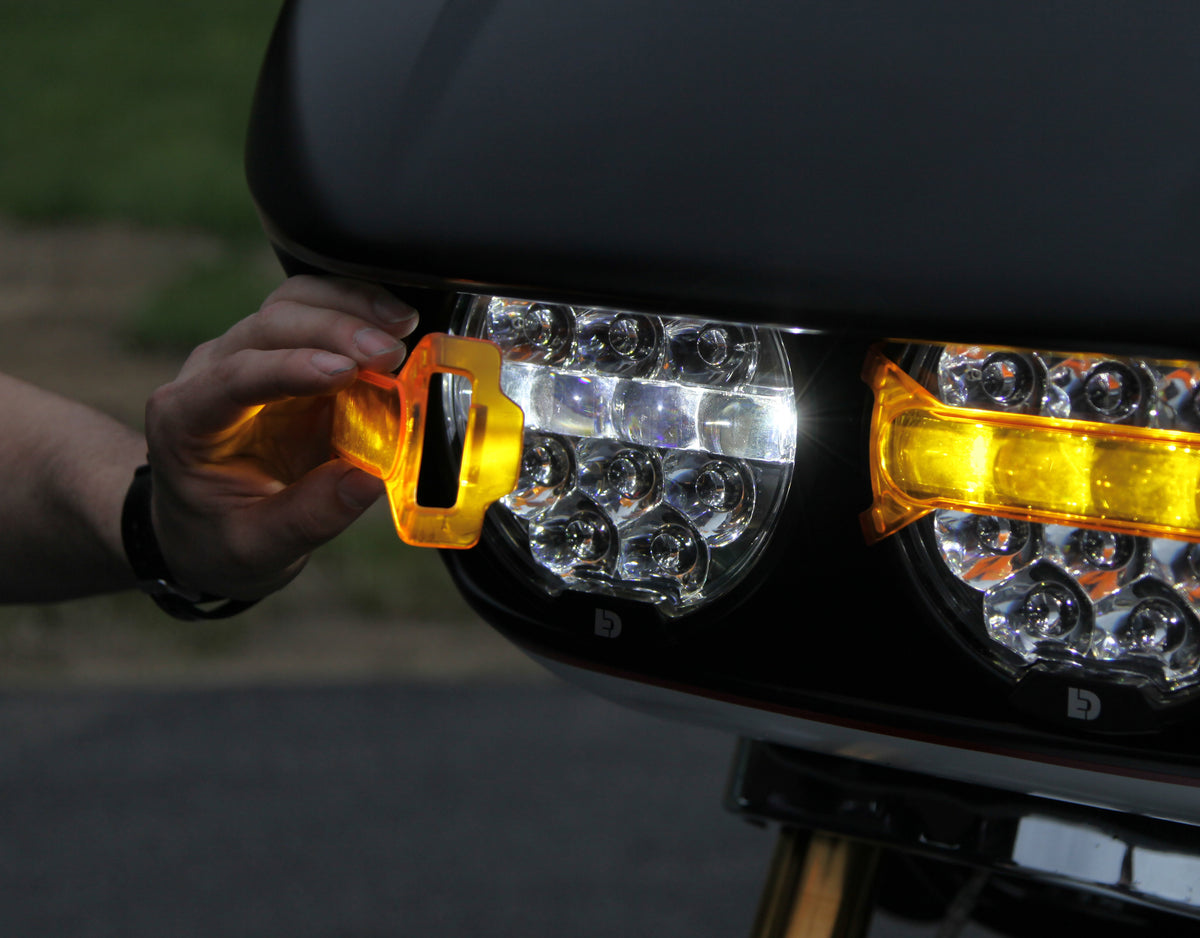 Denali D14 Destroyer LED Motorcycle Headlight - Universal Fit 6.75" Round