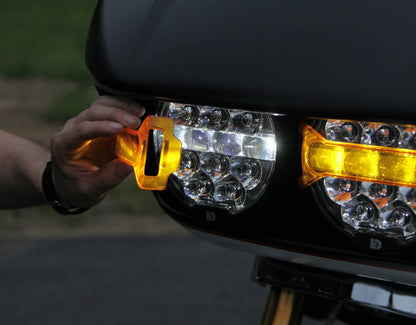 Denali D14 Destroyer LED Motorcycle Headlight - Universal Fit 6.75" Round