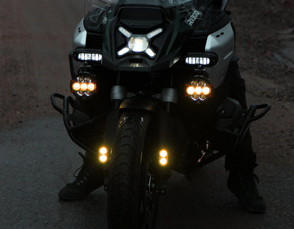 Denali DL2 Fender-Mounted Motorcycle Driving Light Kit
