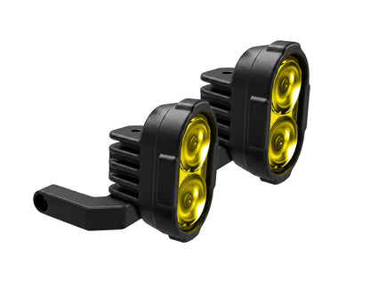 Denali DL2 Fender-Mounted Motorcycle Driving Light Kit