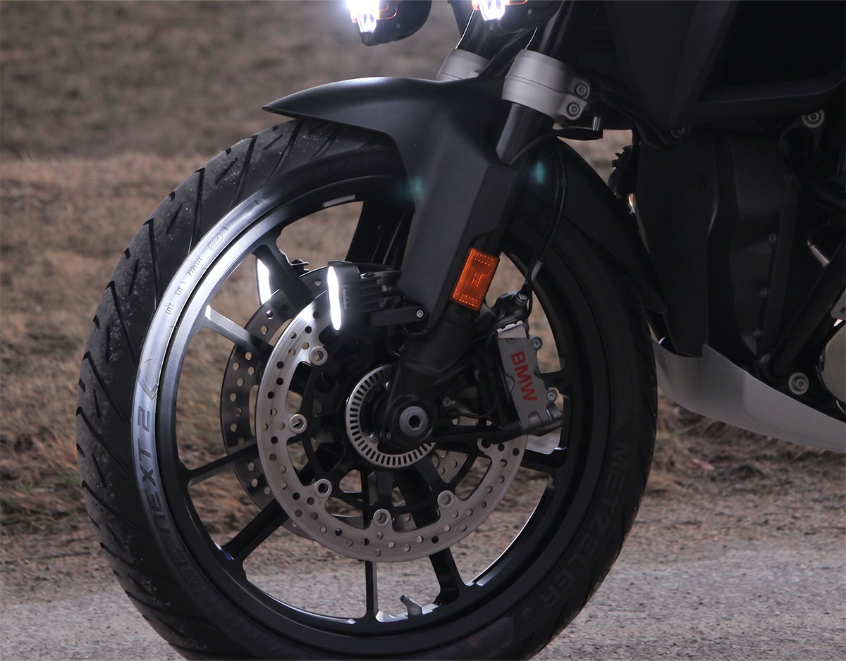 Denali DL2 Fender-Mounted Motorcycle Driving Light Kit