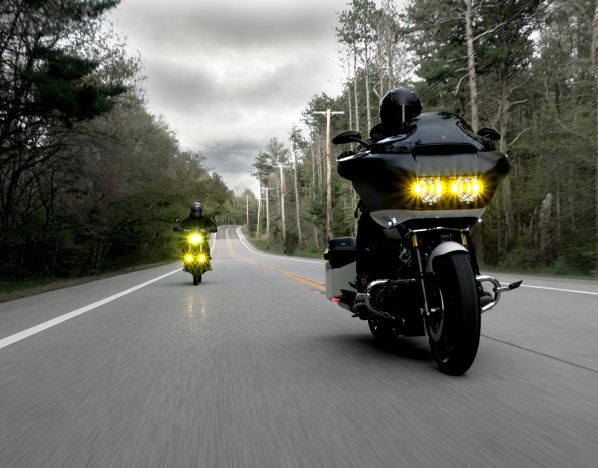Denali D14 Destroyer LED Motorcycle Headlight - Universal Fit 6.75" Round