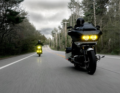 Denali D14 Destroyer LED Motorcycle Headlight - Universal Fit 6.75" Round