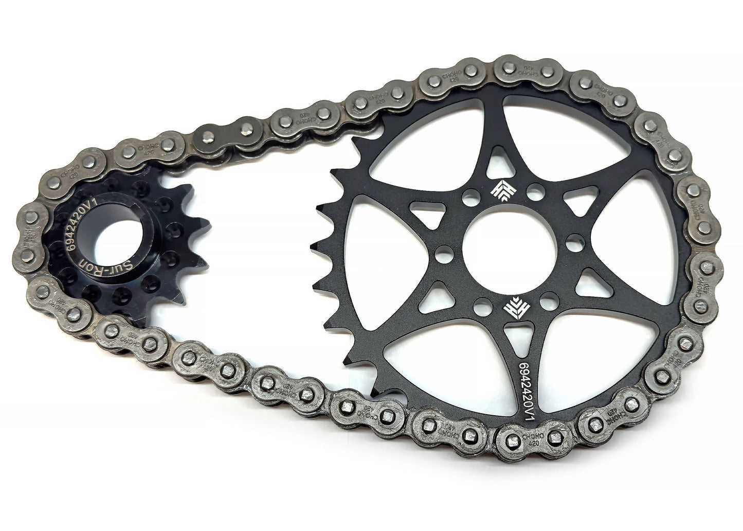 GritShift - Heavy Hitter Zero XB 420 Primary Chain Drive Conversion Kit