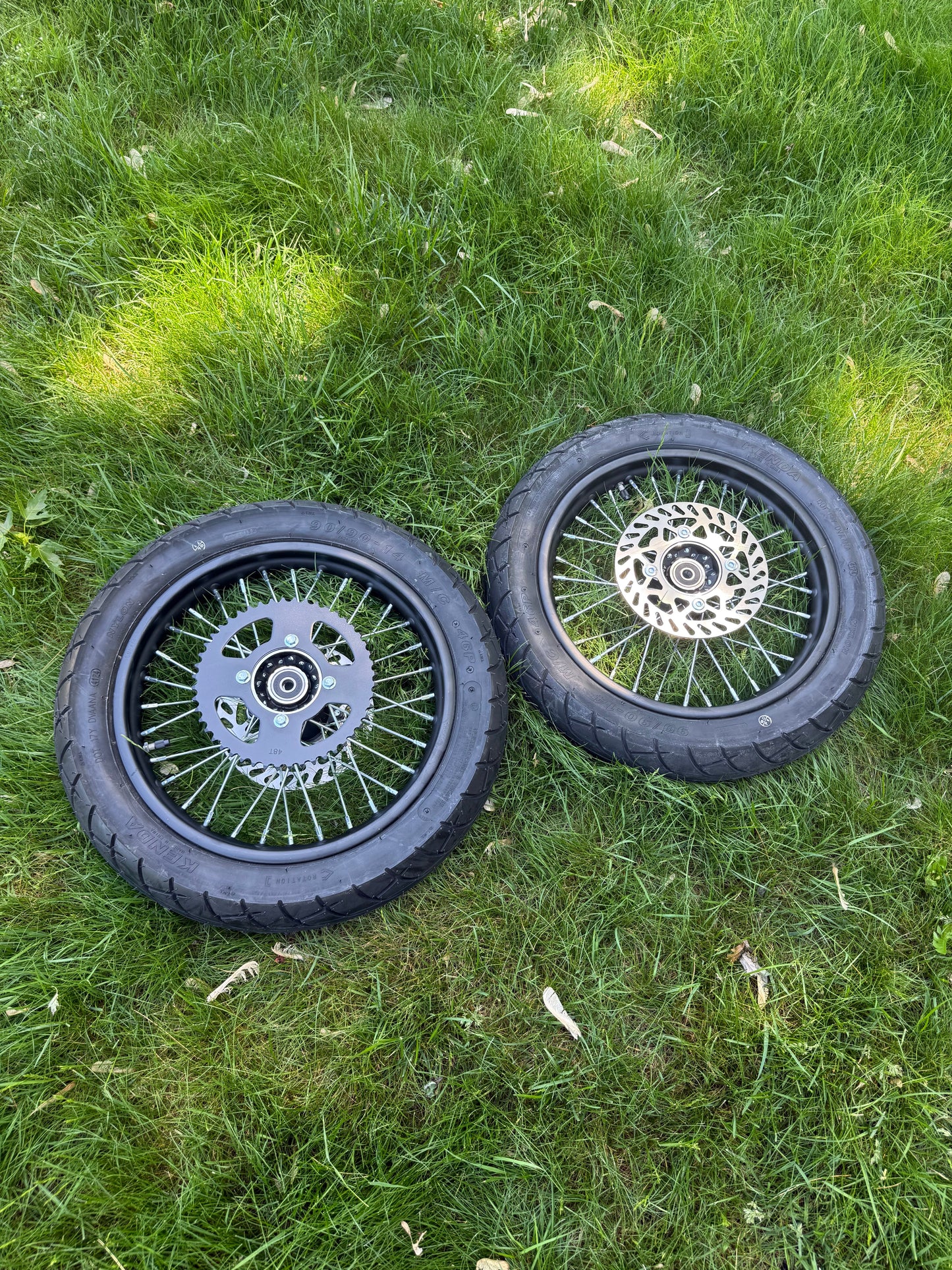 CD Supply 14 Inch Spokes Supermoto Wheels Tuttio / Yozma / RTR / HeyBike