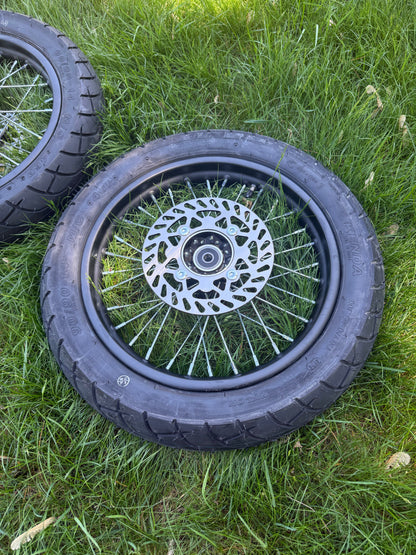 CD Supply 14 Inch Spokes Supermoto Wheels Tuttio / Yozma / RTR / HeyBike