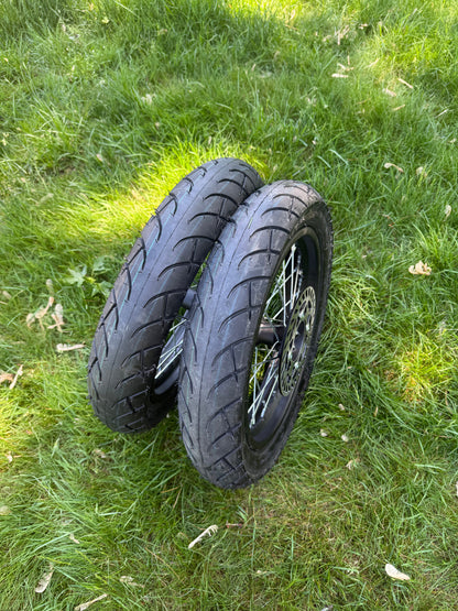 CD Supply 14 Inch Spokes Supermoto Wheels Tuttio / Yozma / RTR / HeyBike