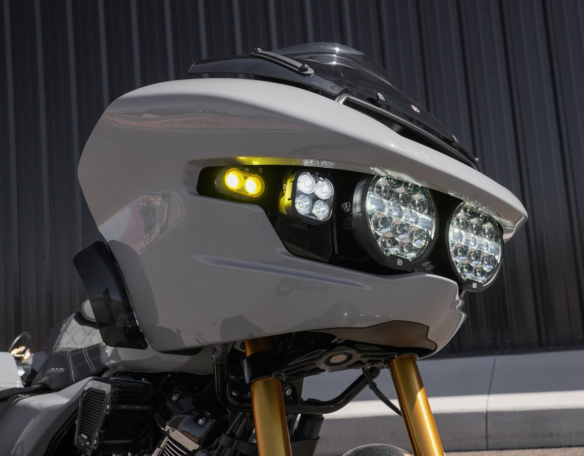 Denali D14 Full Deck Headlight Kit with Denali Lighting for '24-26 Harley-Davidson Road Glide by Kraus Motor Co