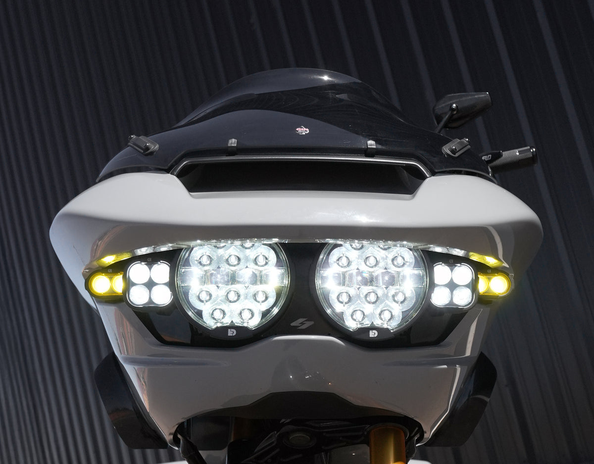 Denali D14 Full Deck Headlight Kit with Denali Lighting for '24-26 Harley-Davidson Road Glide by Kraus Motor Co