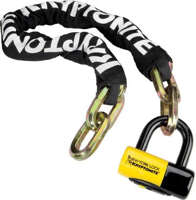 Kryptonite New York Fahgettaboudit Chain 1415 and Disc Lock: 5'