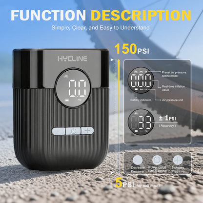 Hycline Mini Electric Bike Pump