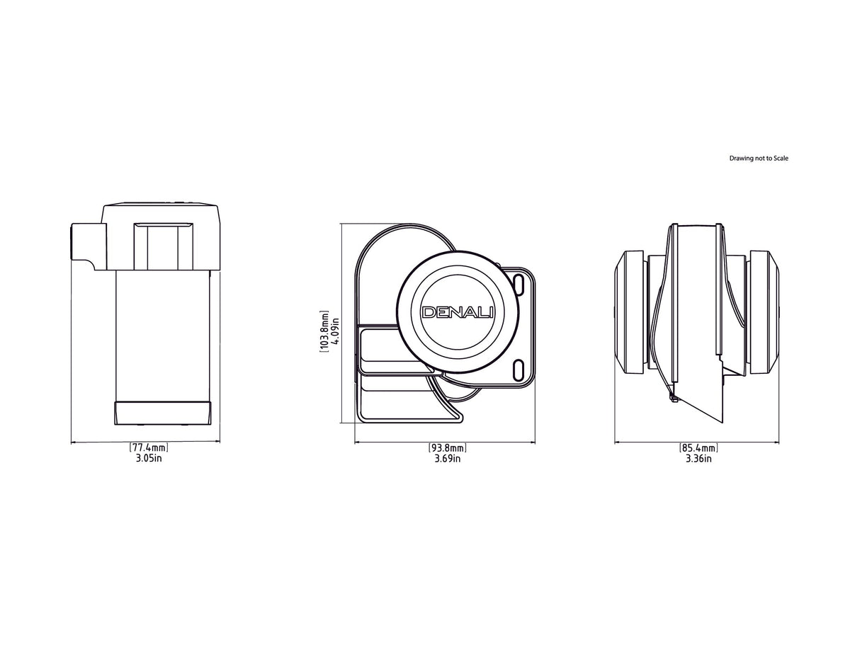 Denali SoundBomb™ Split Dual-Tone Air Horn