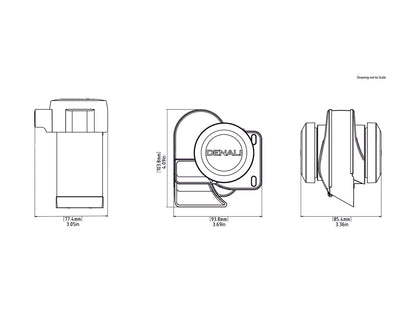 Denali SoundBomb™ Split Dual-Tone Air Horn