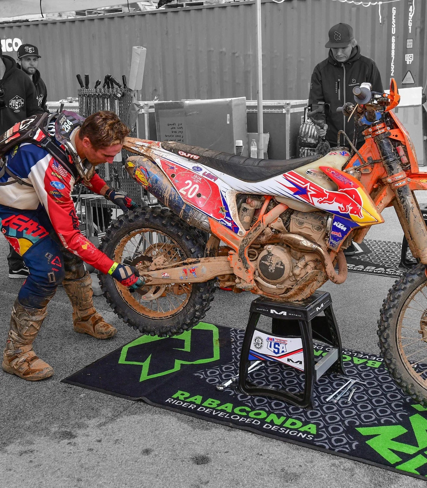 Rabaconda Motorcycle Pit Mat (6.6' x 3.3')