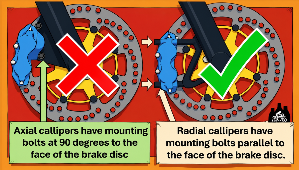 ROADLOK XRA-100L for 100mm Brake Calipers (Left Side)