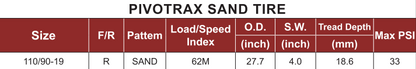 Pivotrax Sand Tire 110/90-19