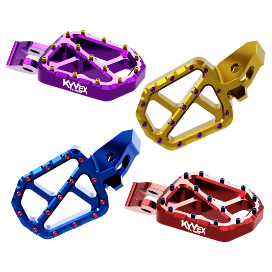 KyVex Billet Wide Foot Pegs - Ultra Bee