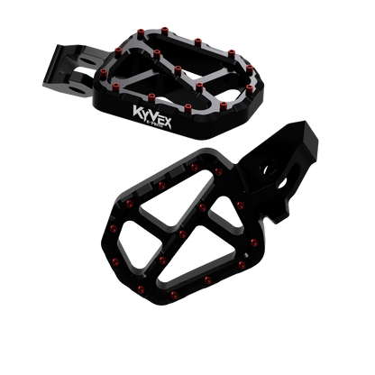 KyVex Billet Wide Foot Pegs - Ultra Bee