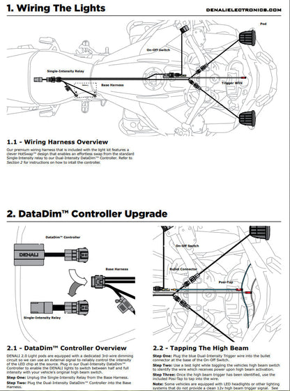 Denali DataDim™ Dual Intensity Controller for Driving Light Harness