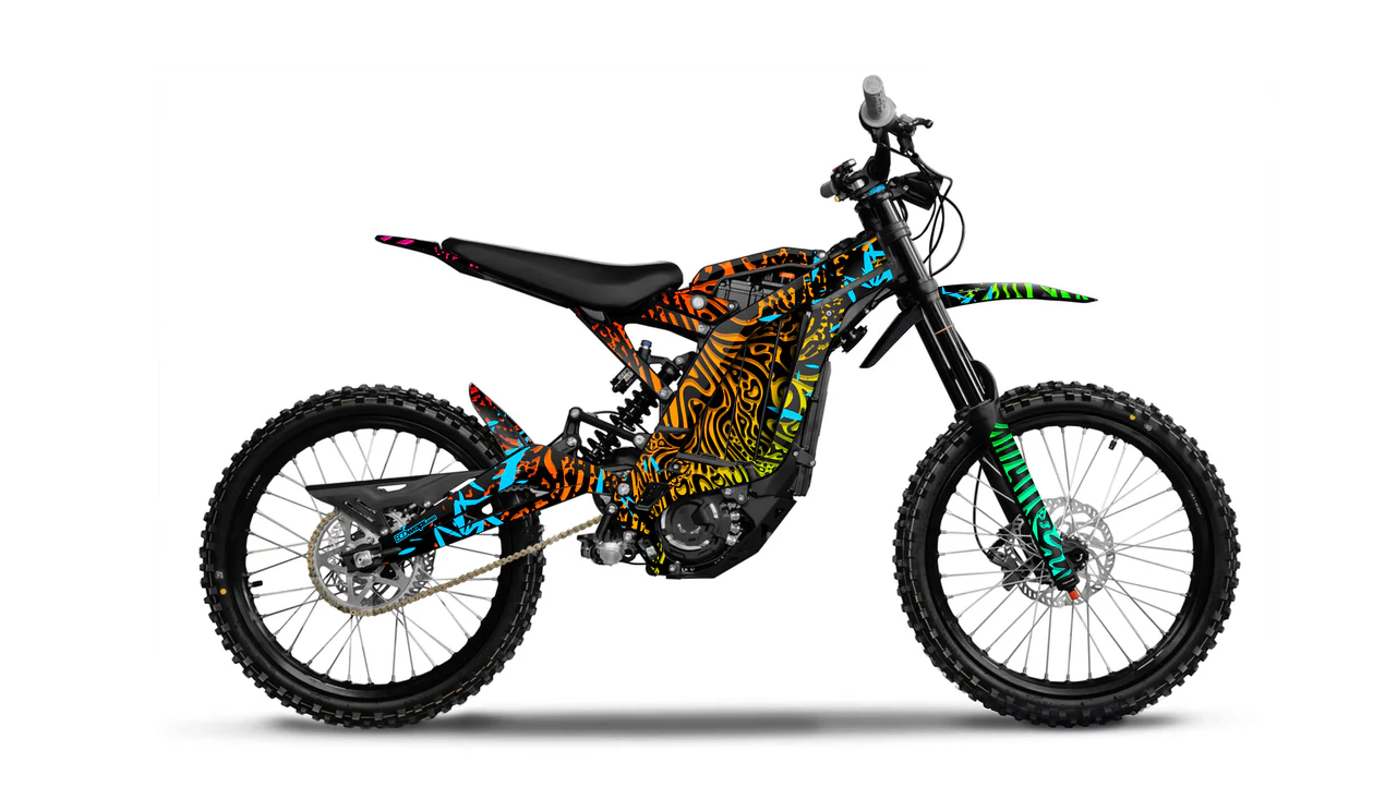 STICKERFXGRAPHICS Custom Vinyl Decal Kit For Sur-Ron / Sur Ron - Graphics Wrap, Multicolor, UK Made