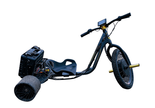 72V Electric Drift Trike (Black) (38mph) – High Speed, Eco-Friendly, Long Range Electric Motorized Drift Trike